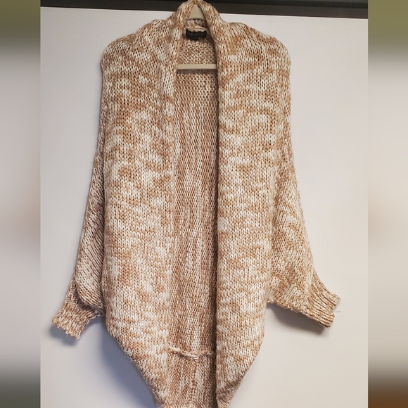 Forever 21 Plus Open Chunky Knit Wool Blend Cardigan Sweater One Size - Picture 2 of 7